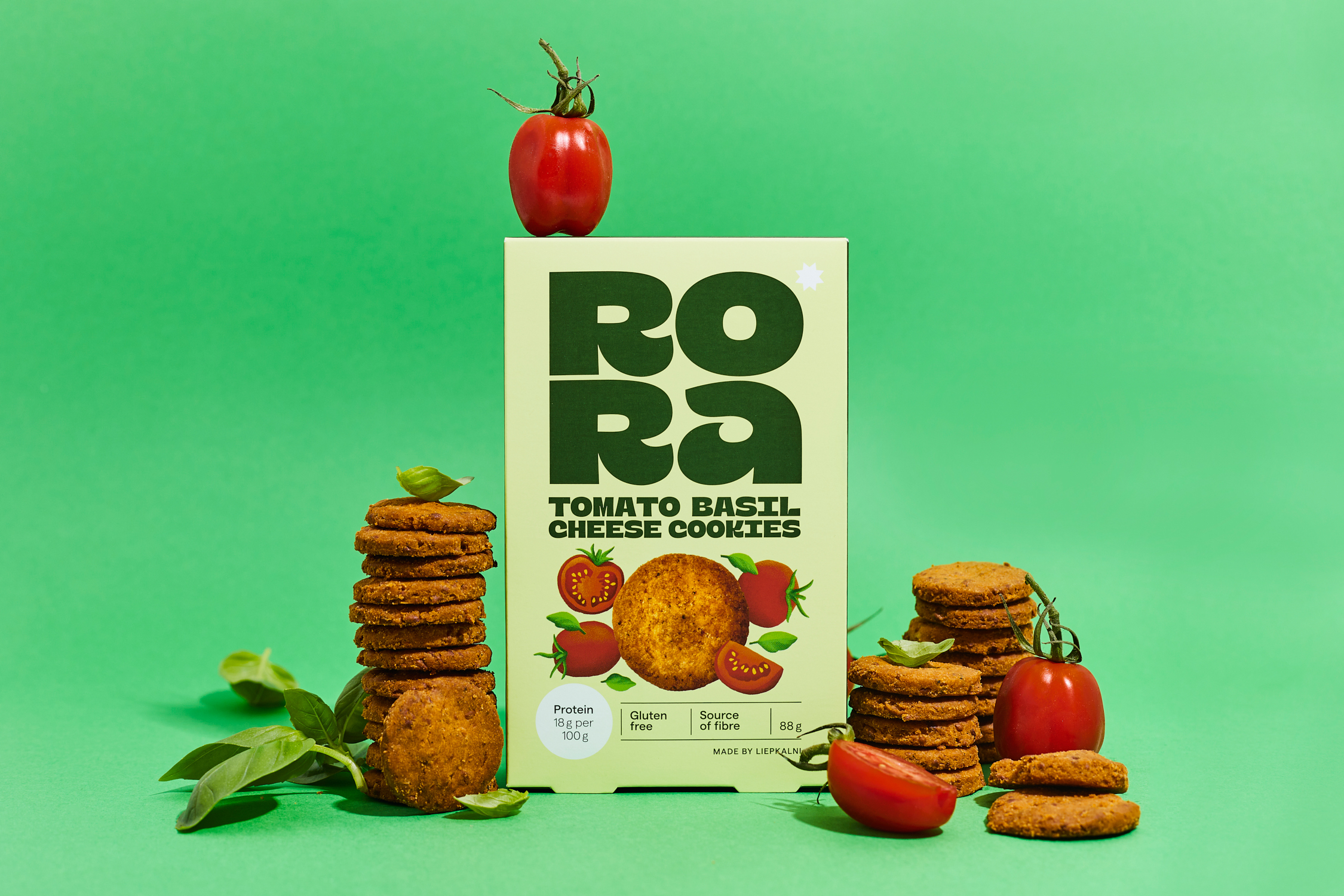 Tomato & Basil Cheese Cookies