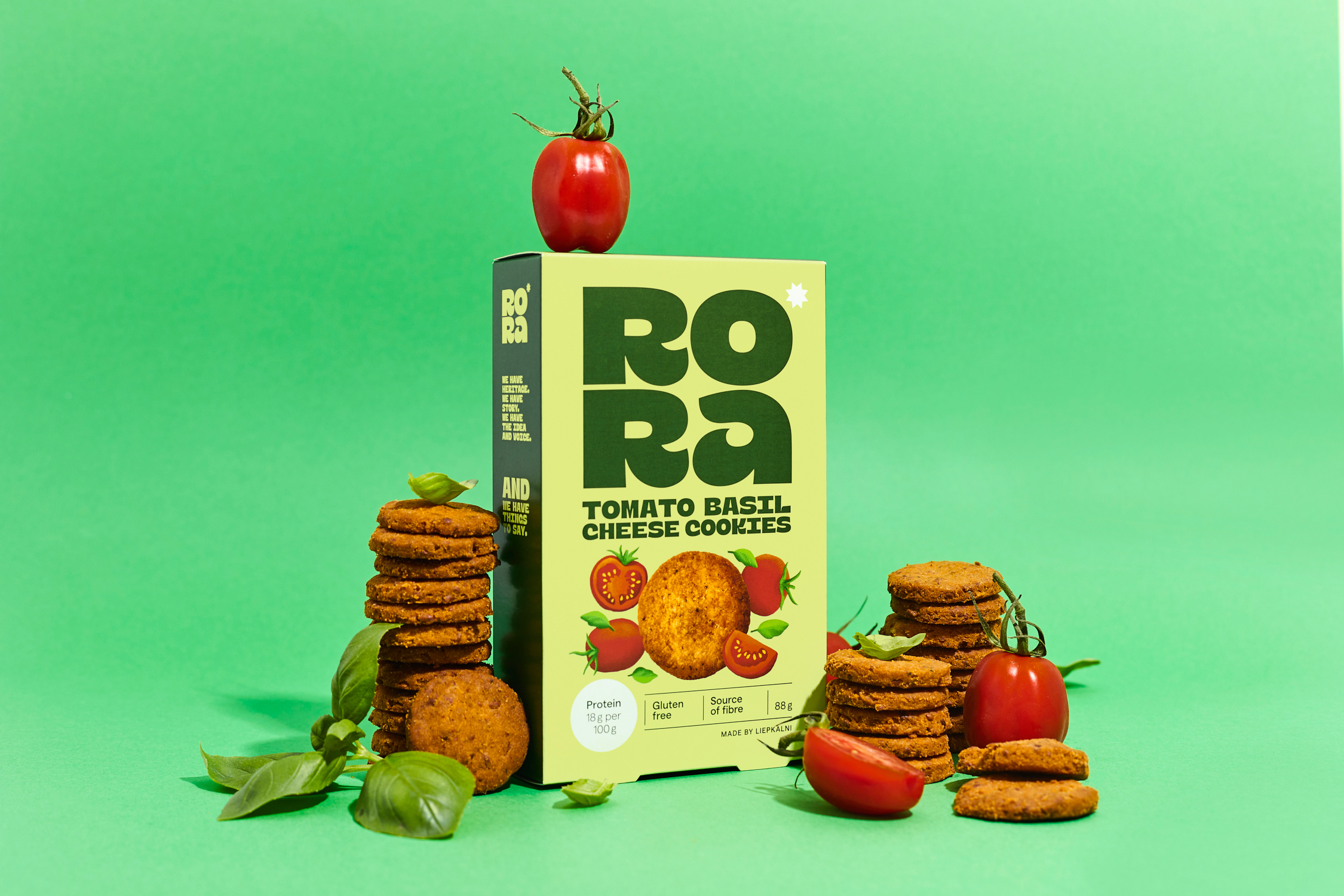 Tomato & Basil Cheese Cookies