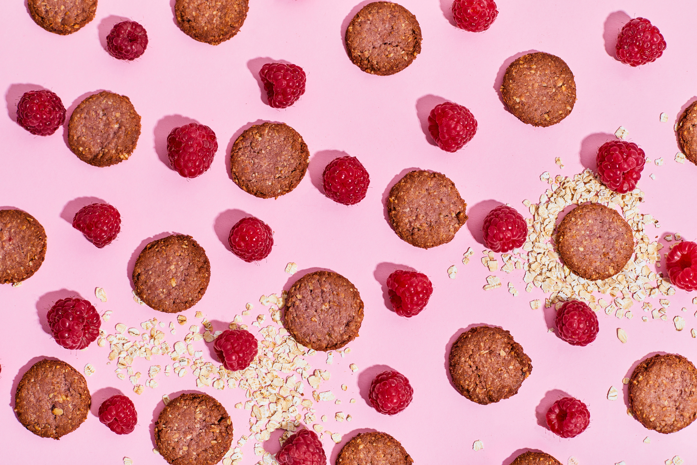 Raspberry Oat Cookies